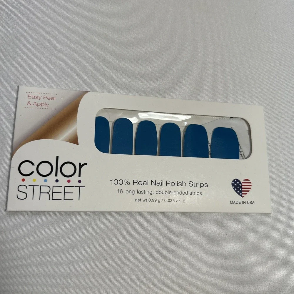 Color Street Nail Polish Strips Maui Mystic Teal Blue Retired HTF Rare